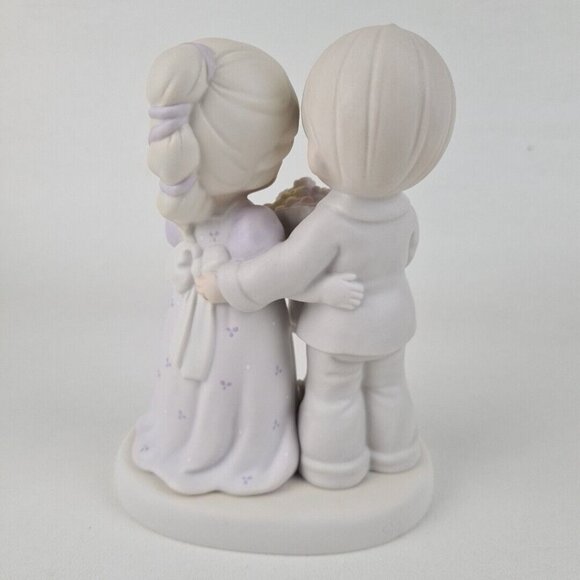 Precious Moments 129097 Love Vows To Always Bloom Porcelain Wedding Figurine - Picture 2 of 6